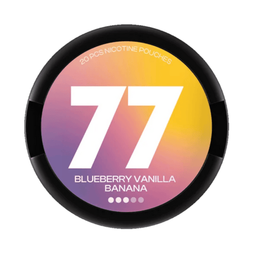 77 Blueberry Vanilla Banana nicotine pouches – Buy Online in Spain