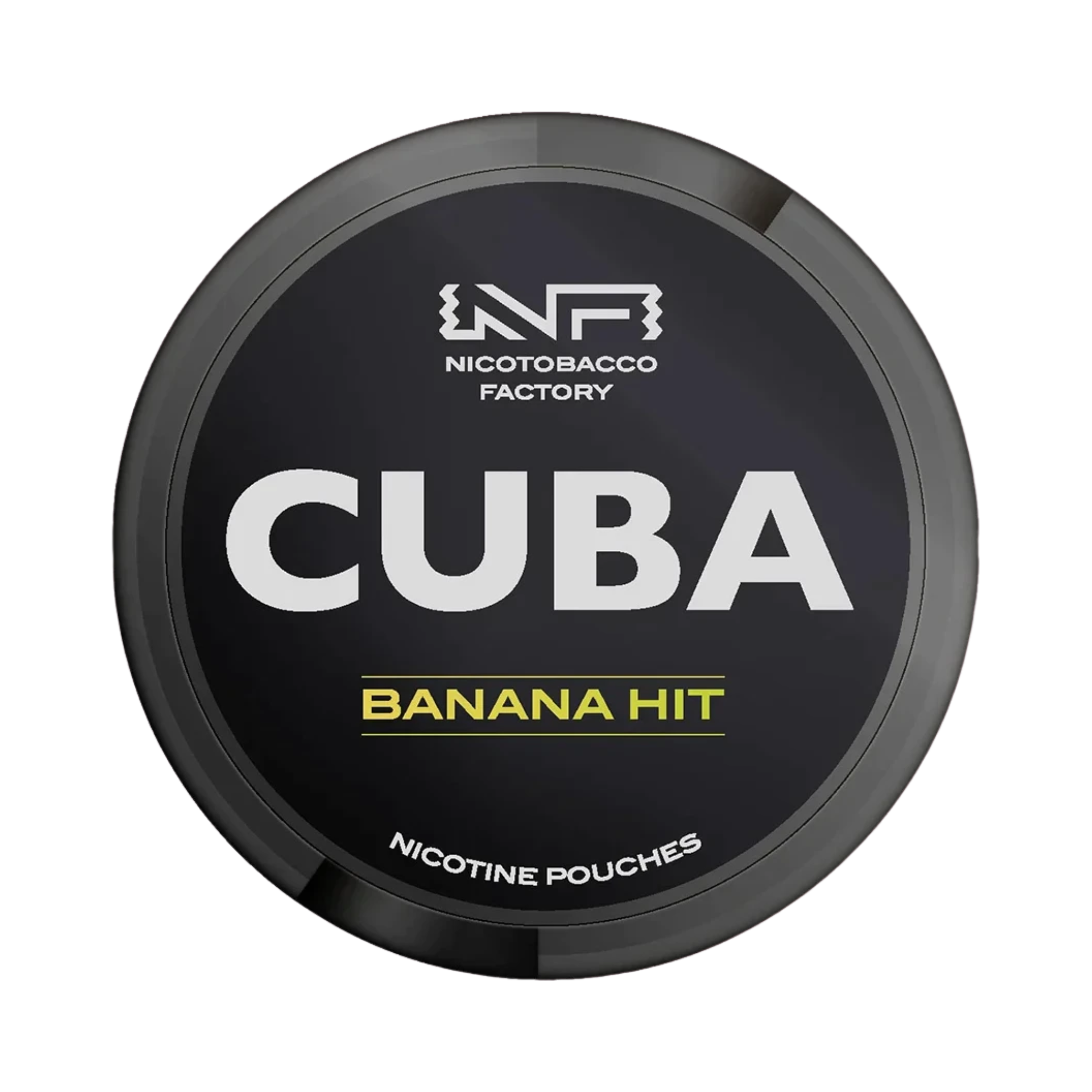 CUBA Black Banana Hit nicotine pouch can – Slim moist, 42.9 mg, 20 pouches
