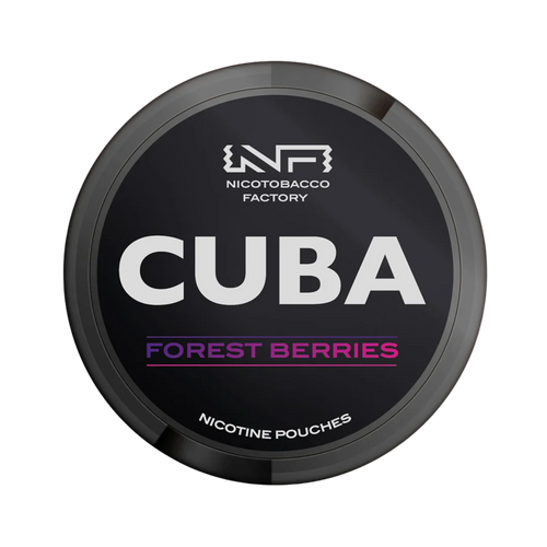 CUBA Black Forest Berries nicotine pouch can – Slim moist, 42.9mg, 20 pouches