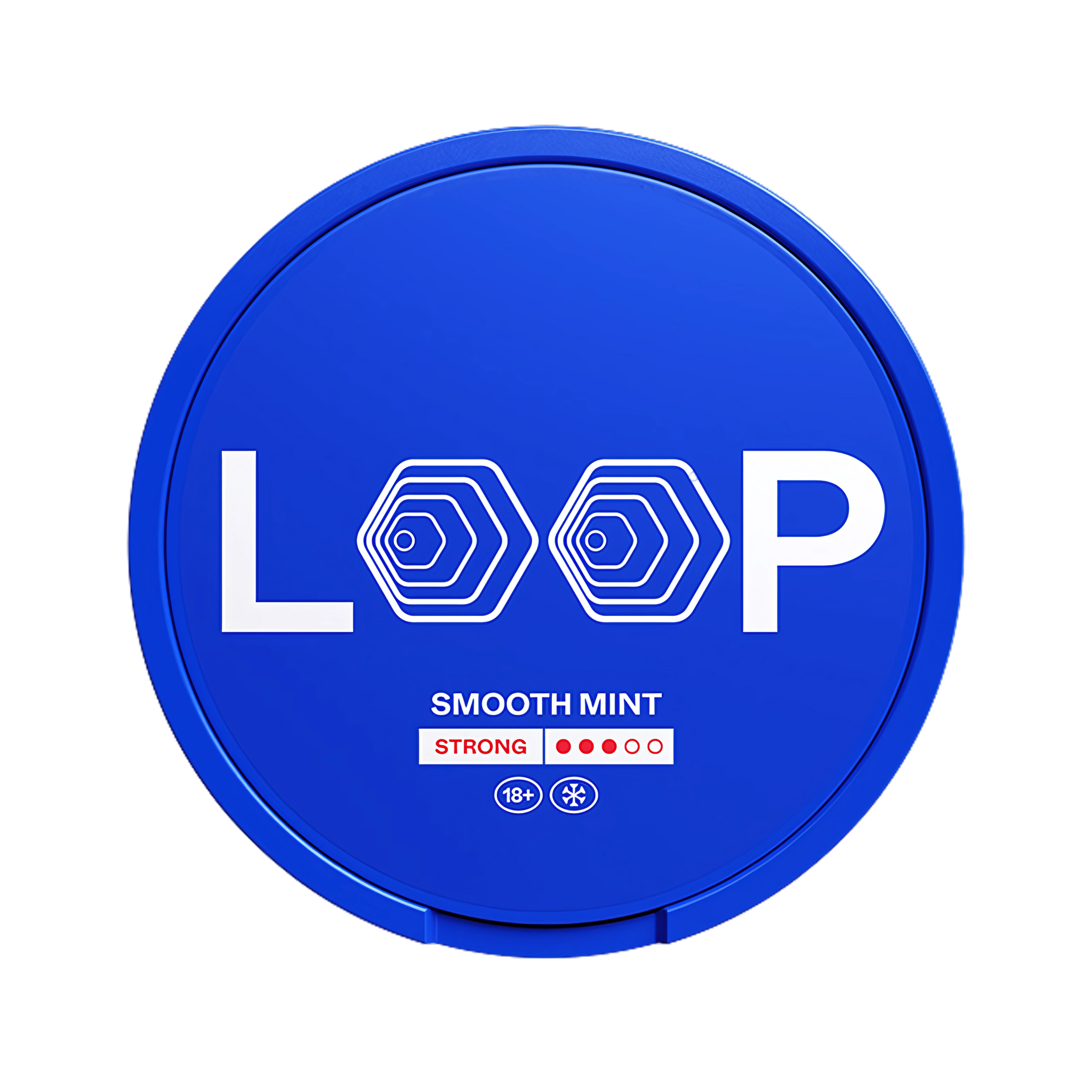 LOOP Smooth Mint Strong nicotine pouch can – slim semi-moist, 9.4mg, 20 pouches