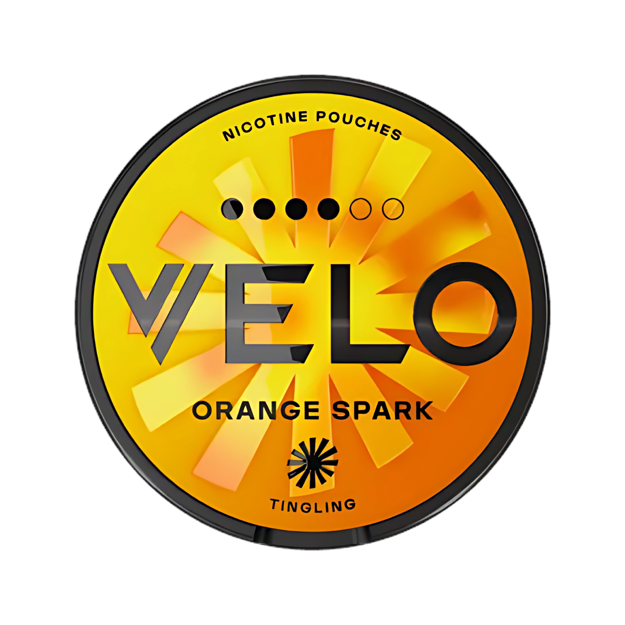 VELO Orange Spark nicotine pouch can – Slim, 10.9mg, 20 pouches