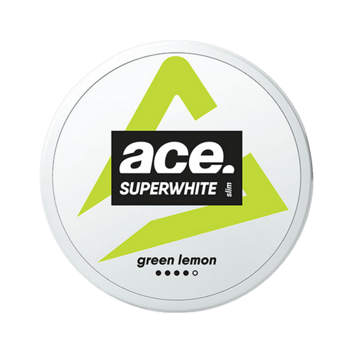 ACE Green Lemon nicotine pouch can – Slim moist, 10.4mg, 20 pouches