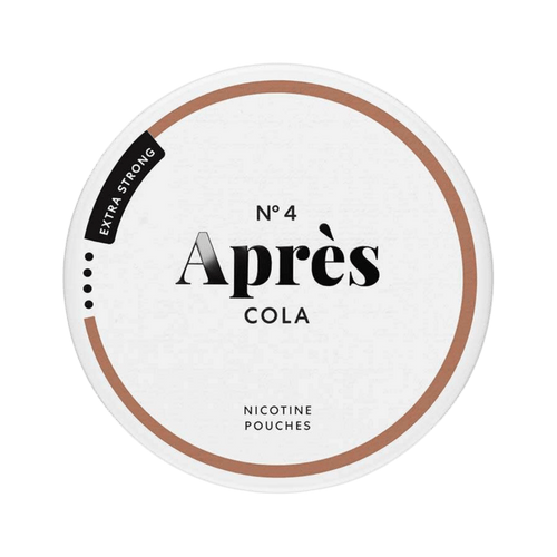 Après Cola Extra Strong nicotine pouch can – Slim all-white, 8.3mg, 20 pouches