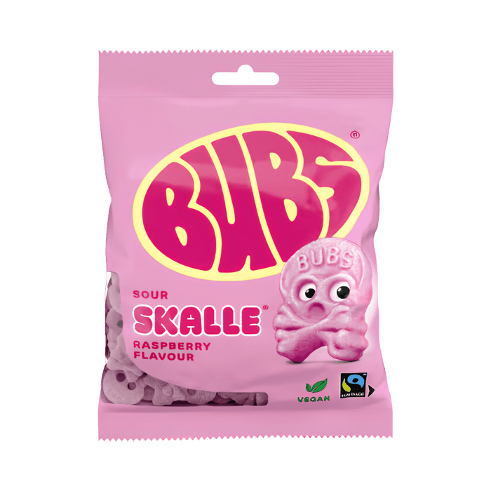 Bubs Raspberry Skull Foam Candy 90g