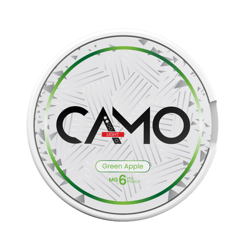 Can of CAMO Green Apple - Nicotine Pouches