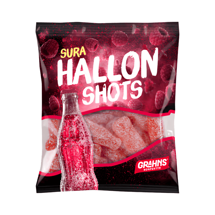 Grahns Sour Hallonshots 80g