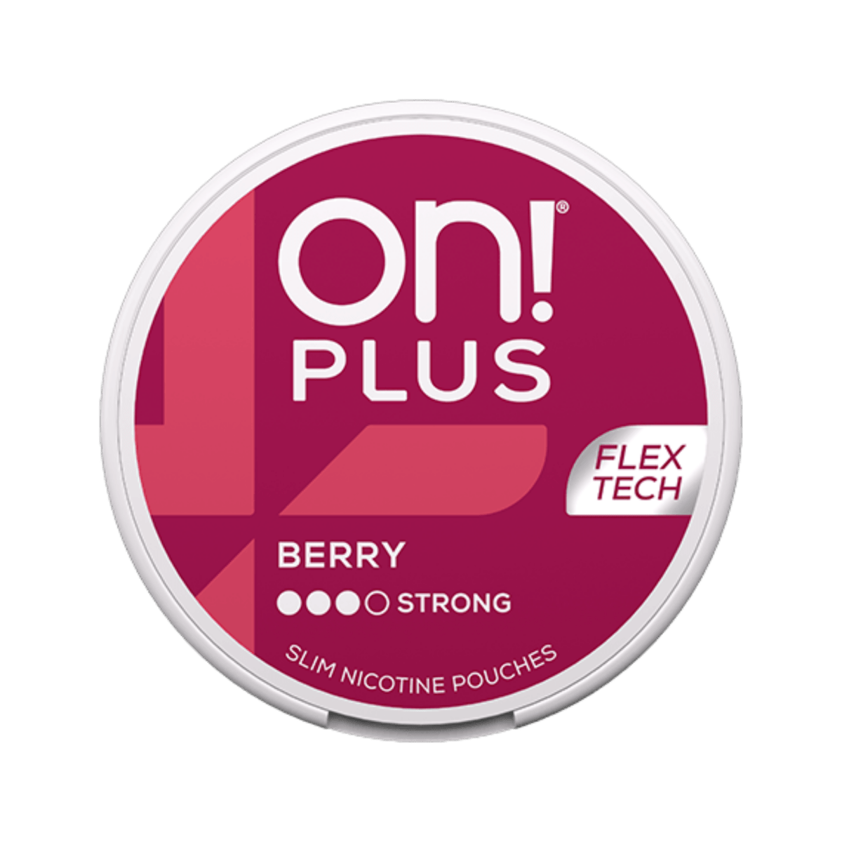 On! Plus Berry Slim Strong nicotine pouch can – Slim moist, 9mg, 20 pouches