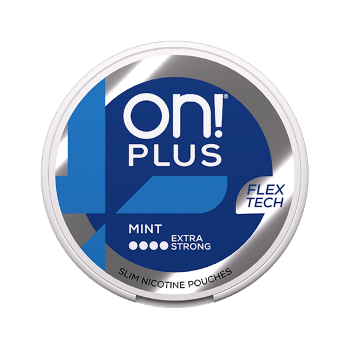 On! Plus Mint Extra Strong nicotine pouch can – Mini moist, 9 mg, 20 pouches