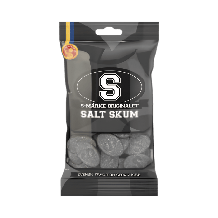 S-Märke Skum Salt/Liquorice Foam Candy 70g