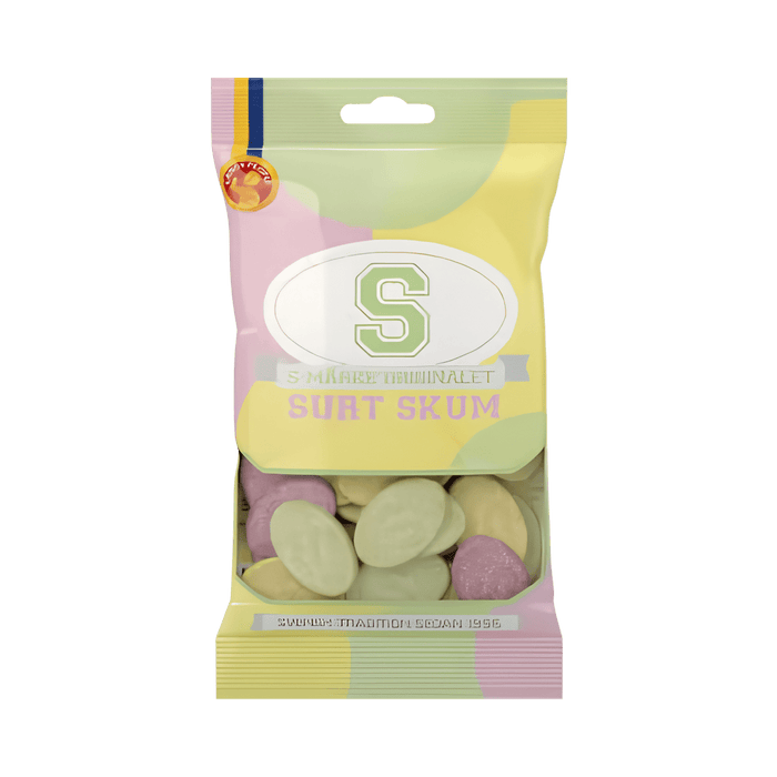 S-märke Sour Foam Candy 70g