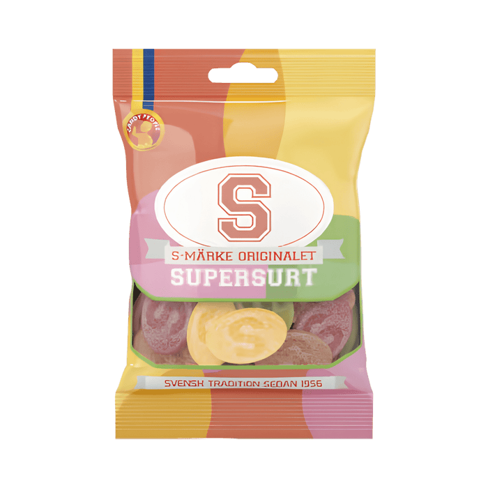 S-märke Super Sour 80g